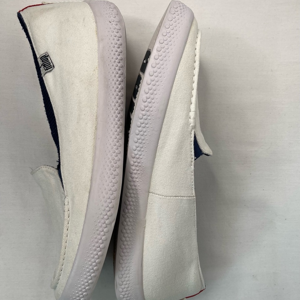 Fitflop Slip-on White Canvas Sneakers women’s size 11 - Picture 11 of 16